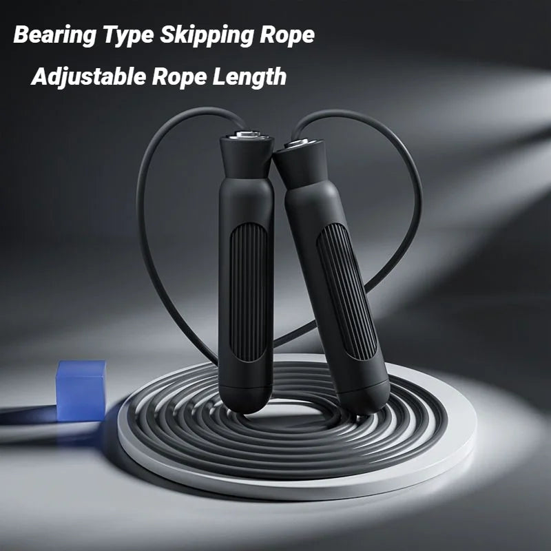 Adjustable Jump Rope For Speed Skipping Exercise Weight-Loss Fitness Men Women And Kids Steel Ropes With Bearings