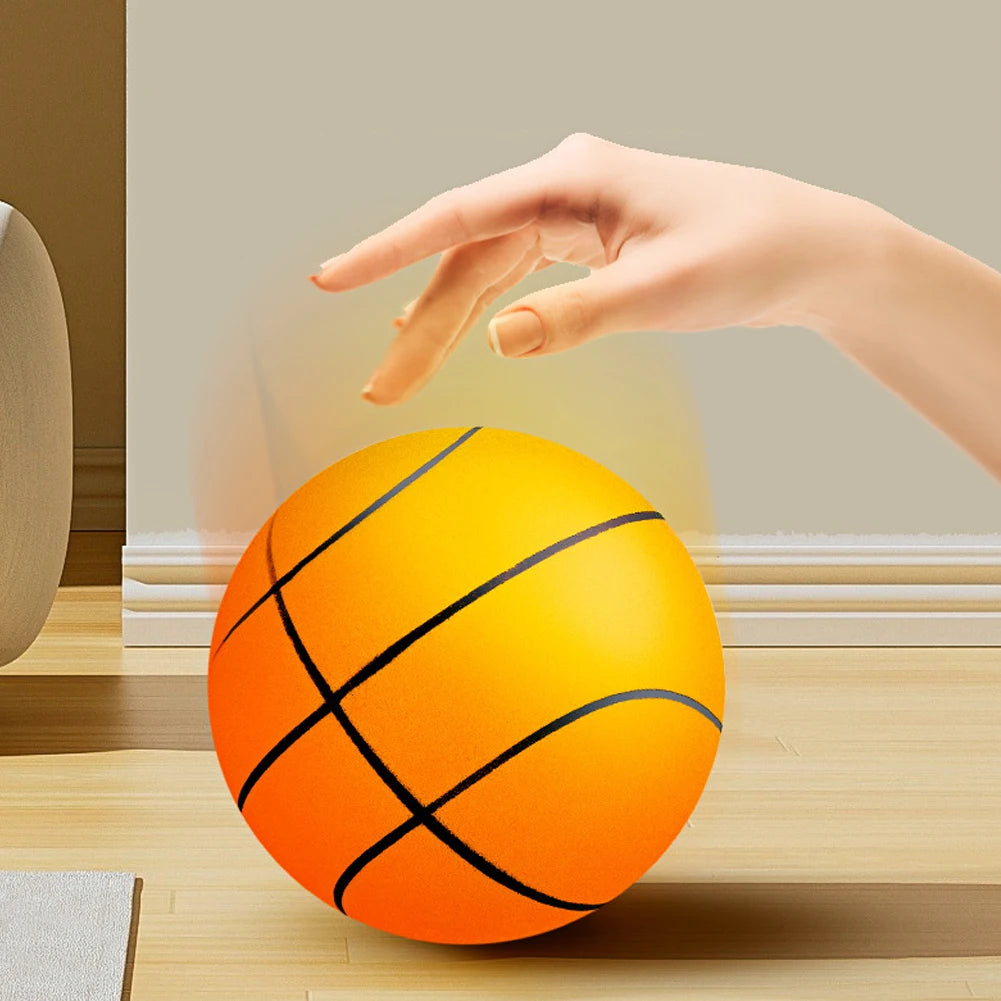 Kids Bouncing Mute Silent Basketball Squeezable Mute Bouncing Basketball Indoor Silent Ball Foam Basketball Bounce Football