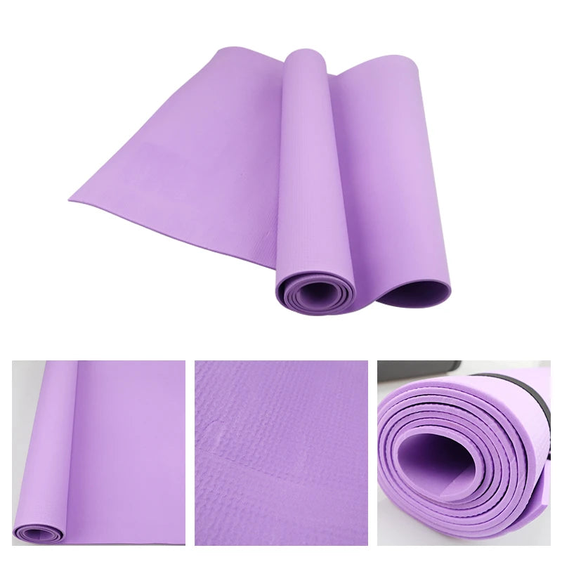 4MM Thick EVA Yoga Mats Anti-slip Sport Fitness Mat Blanket For Exercise Yoga And Pilates Gymnastics Mat Fitness Equipment