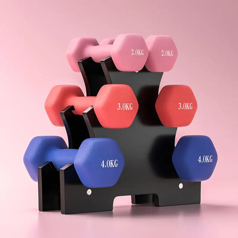 Dumbbell Rack Home Sports Fitness Equipment Storage Holder Weight Support Dumbbell Floor Bracket Gym Space Saver Shelf